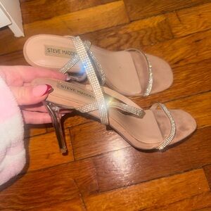 Steve Madden Tan Rhinestone Women's Heels